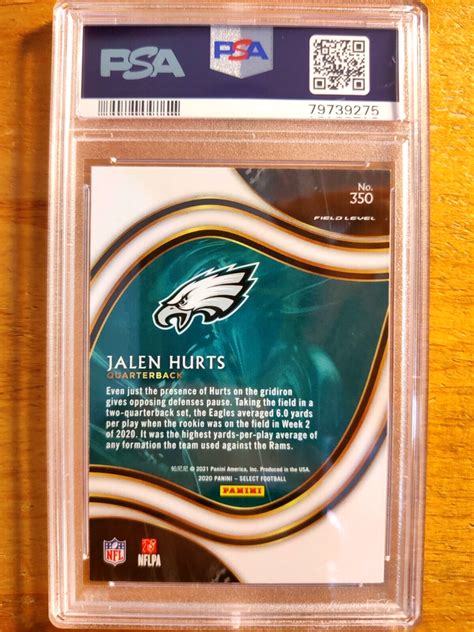 Jalen Hurts Select Field Level Rookie Rc Psa Gem Mint