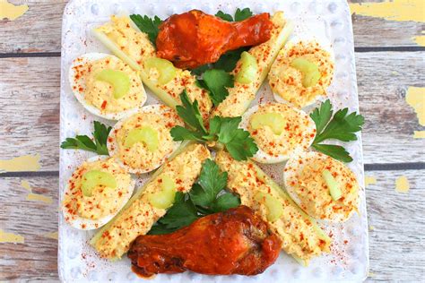 Buffalo Chicken Deviled Eggs Palatable Pastime Palatable Pastime