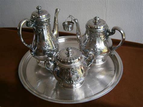 Christofle Coffee And Tea Set 5 Silver Plated Catawiki