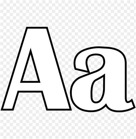 Cartoon Letters Black And White - Cartoon Alphabet Coloring Page. Black