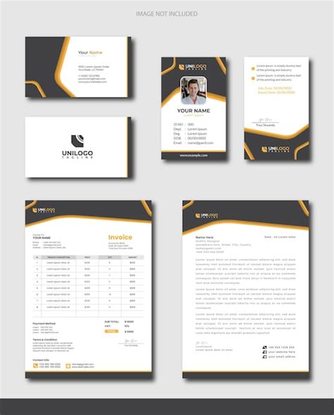 Premium Vector Simple Professional Business Branding Stationery Set