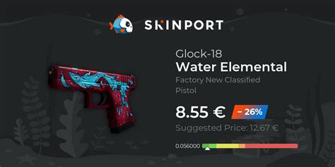 Glock 18 Water Elemental Factory New Cs2 Skinport