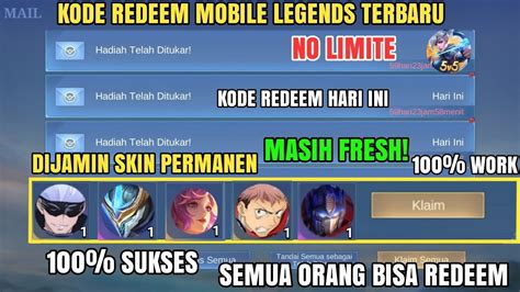 BURUAN REDEEM 15 KODE REDEEM ML TERBARU KODE REDEEM MOBILE LEGENDS