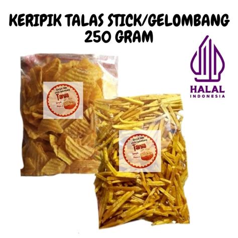 Jual Keripik Kripik Camilan Ringan Tradisional Talas Bentuk Stik