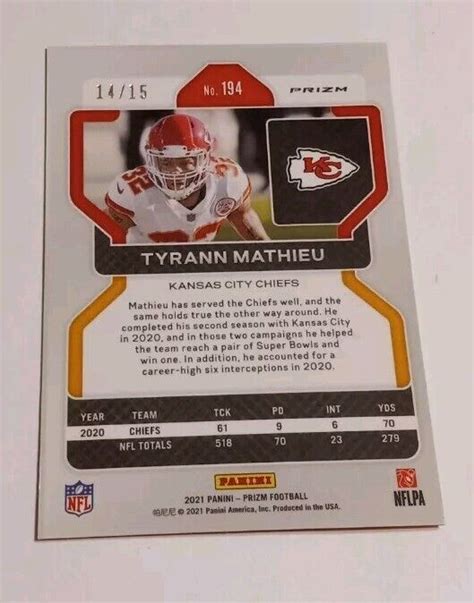 Tyrann Mathieu Pink No Huddle Prizm Panini Prizm Ebay