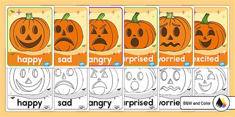 Jack O Lantern Emotions Posters Profesor Hizo Twinkl