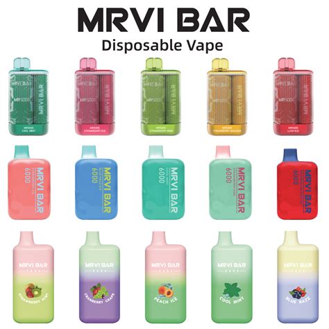 2023 New Vapes Original Mrvi Bar 8000 6500 6000 5000 Puffs Rechargeable