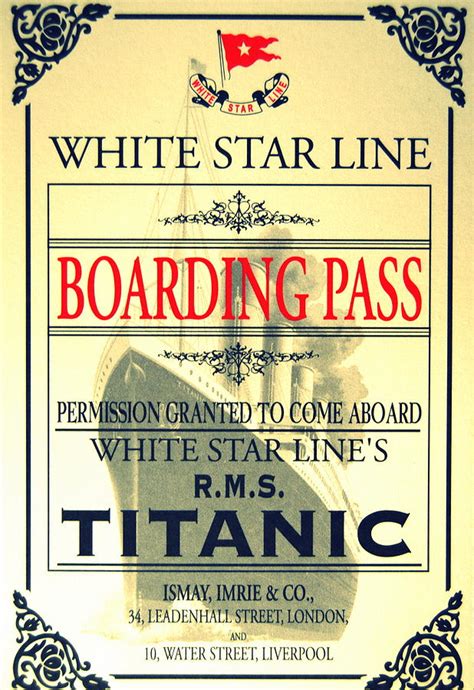 Titanic Boarding Pass Titanic Facts Titanic Artifacts Titanic Ship Porn Sex Picture