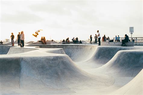 Man Skateboarding in a SkateparkFree Stock Photo