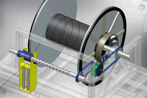 Rope Winder Dynamic Simulation Using Inventor From Bandd Manufacturing