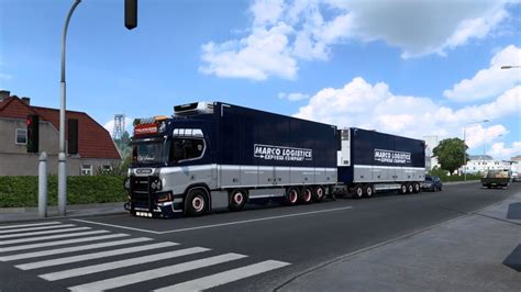 4K ETS2 1 46 SCANIA PGRS RIGID CHASSIS TANDEM EKERI OPEN PIPE