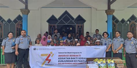 Imigrasi Berbakti Kunjungan Bakti Sosial Ke Panti Asuhan Memperingati