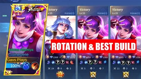 Guinevere Best Build Rotation Guinevere Broken Build Mlbb