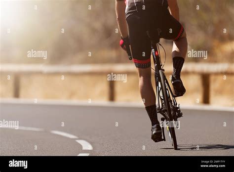 Road Bike Cyclist Man Cycling Athlete On A Race Cycle Stock Photo Alamy