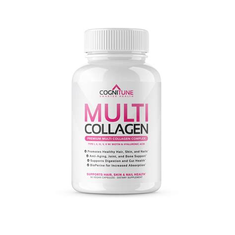 Multi Collagen Supplement 5 Types Of Collagen Peptides Biotin