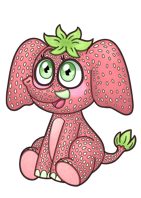 Strawberry Elephant PNG Clipart