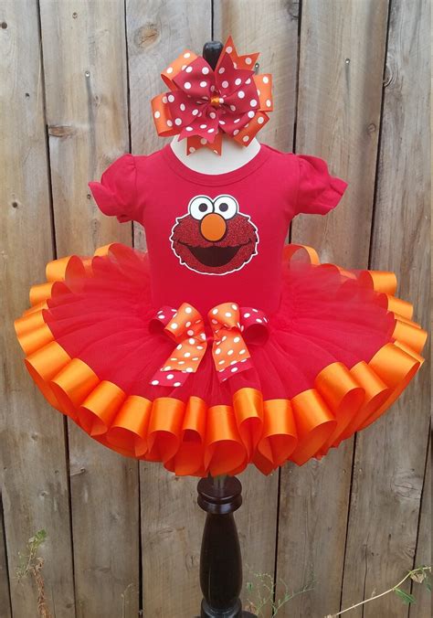 Elmo 1st Birthday Outfit Elmo Costume Elmo Tutu Elmo Dress | Etsy