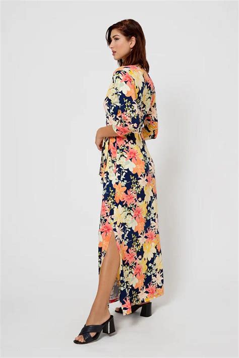 Perfect Wrap Maxi Dress In Ginkgo Style Theory Sg