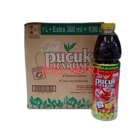 Jual TEH PUCUK 1 36 LITER DUS KARTON 1DUS ISI 6BOTOL TEH PUCUK