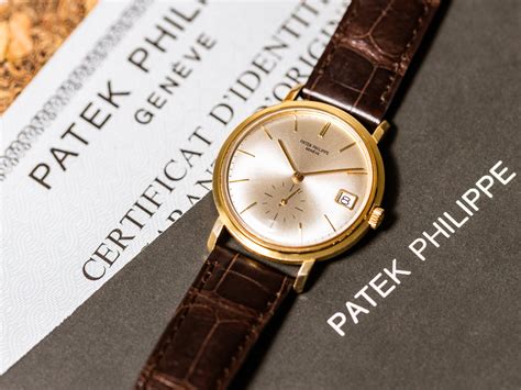 Patek Philippe Vintage Calatrava Ref K Yellow Papers Gold Bj