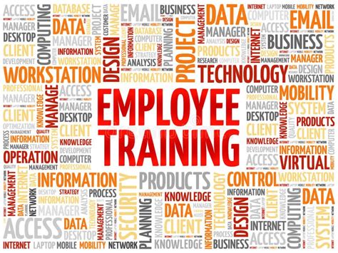 Employee Training Word Cloud Stock Illustration Illustration Of