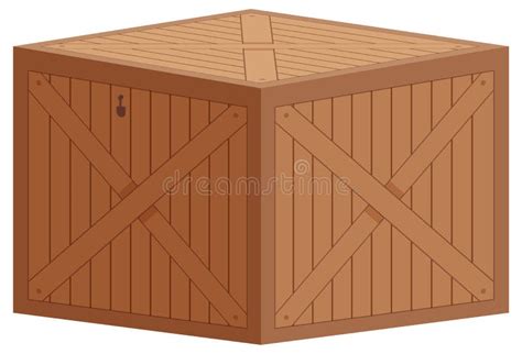 Isolated Storage Box in Cartoon Design Stock Vector - Illustration of ...