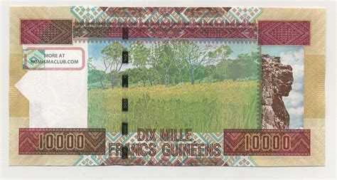 Guinea Francs Pick Unc Uncirculated Banknote