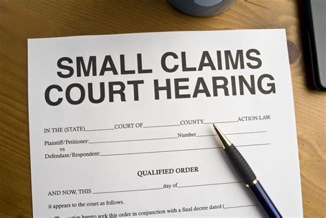 Small Claims Process - Taking Someone to Court