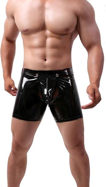 Bodywear4you Herren Leder Boxershorts Lack glänzend Optik Wetlook sexy