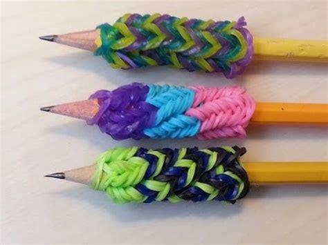 Rainbow Loom Pencil Grip How To Make Easy Youtube