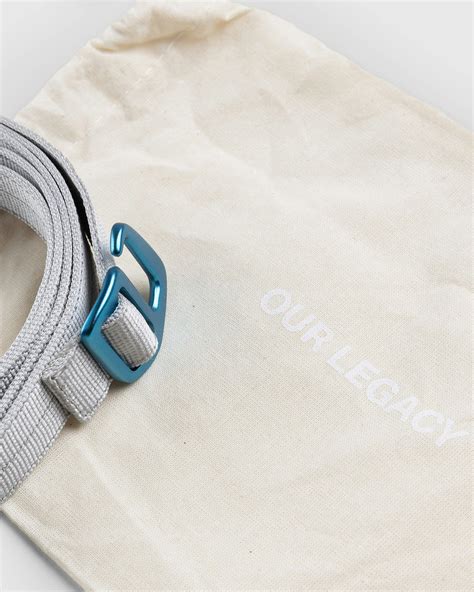 Our Legacy – Tech Belt Metallized Grey Webbing