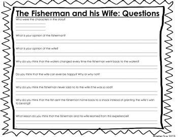 The Fisherman And His Wife Differentiated Comprehension Pack