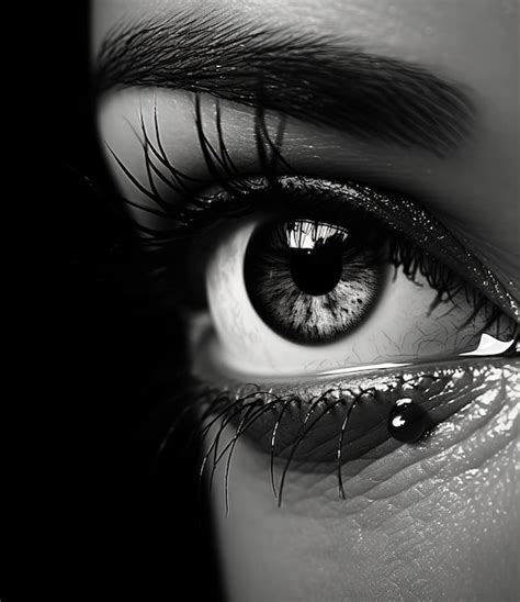 Premium AI Image | a teardrop or teary eye from the eyes in the style ...