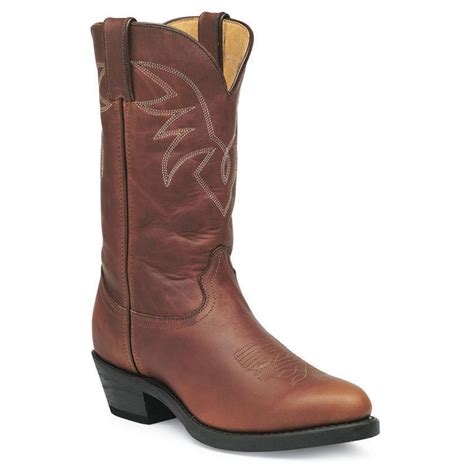 Men's Durango Boot® 11" Leather Western Boots, Tan - 133348, Cowboy & Western Boots at Sportsman ...