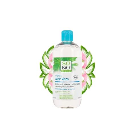 Eau Micellaire Bio Nettoyante Hydra Aloe Vera Tout Type De Peau SO