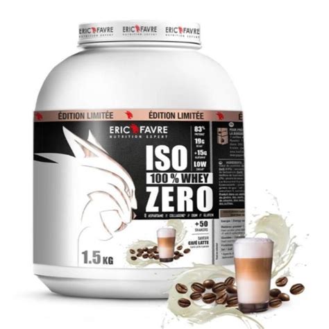 Iso Zero 100 Whey Protéine Café Latte Eric Favre 1 5Kg