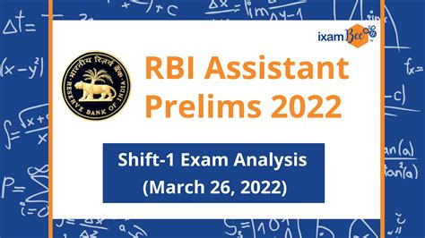 RBI Assistant Prelims Exam Analysis 2022 26th March Shift 1 Analysis