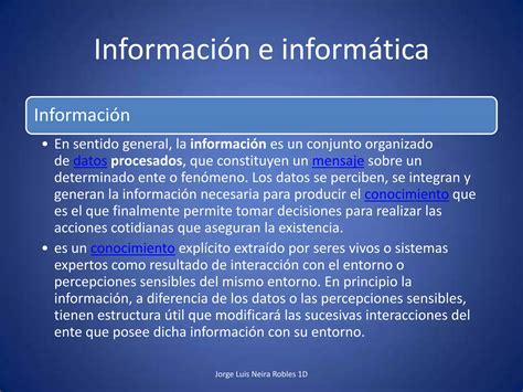 Analogia Entre Informatica E Informacion Ppt