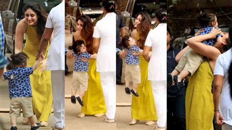 Kareena Kapoor Khan Lights Up As Son Taimur Ali Khan Pays A Surprise Visit To Her Sets Check Pics