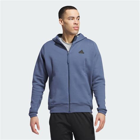 Adidas Z N E Premium Full Zip Hooded Track Jacket Blue Adidas Uae