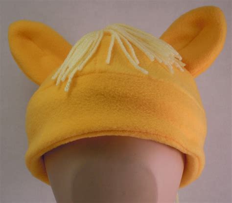 Applejack Inspired Fleece Pony Hat My Little Pony by robinsdesign