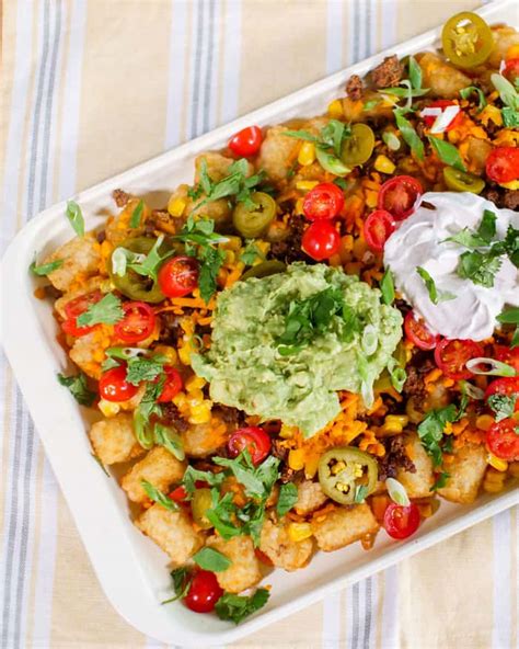 Tater Totchos Recipe Vegetarian Vegan How To Make Tater Tot