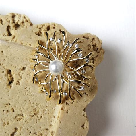 Broche Perle Vintage Broche Perle Broche Perle Pour Femme Bouton