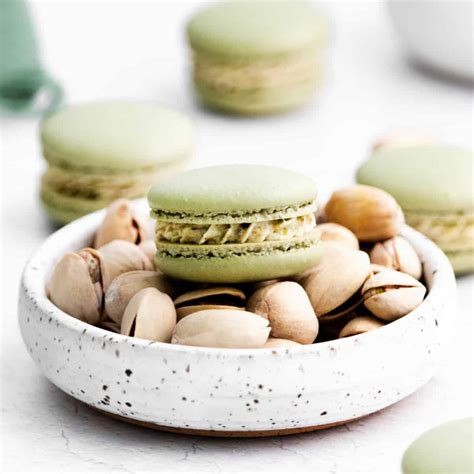 Pistachio French Macarons Recipe - Shugary Sweets