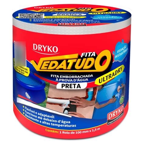 Fita Adesiva Prova D Gua Vazamento Vedatudo Ultradry Dryko Leroy Merlin