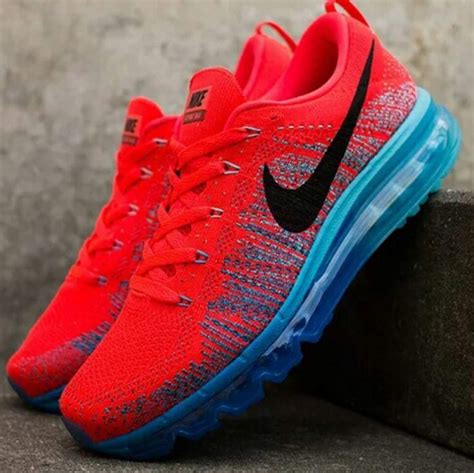 Nike Trending Fashion Casual Sports Shoes Gradient Red Blue Casual