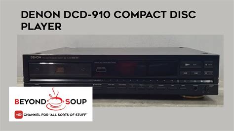 Vintage Denon DCD 910 Single Compact Disc CD Player Demo YouTube