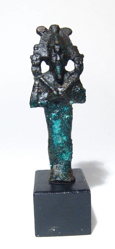 Sold At Auction Egyptian Bronze Standing Figure Of Osiris Egyptian