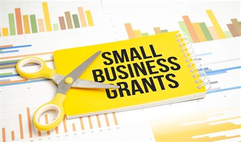 Premium Photo Small Business Grants Page With An Inscription And A