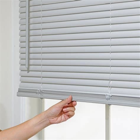 Mainstays Cordless 1 Vinyl Light Filtering Blinds Gray Light Filtering Blinds